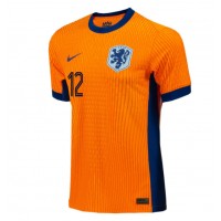 Camisa de time de futebol Holanda Jeremie Frimpong #12 Replicas 1º Equipamento Europeu 2024 Manga Curta